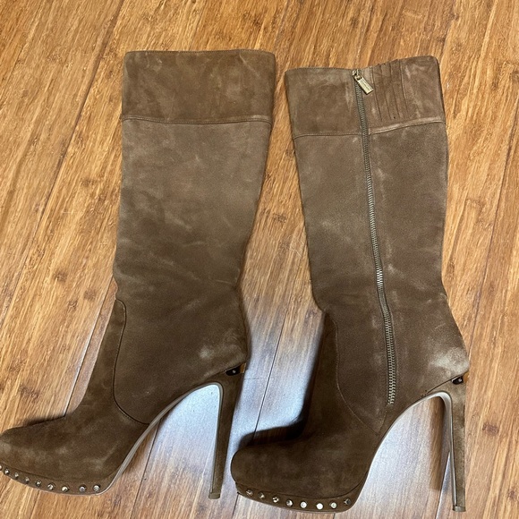 Michael kors suede knee high brown boots 7.5 EUC - Picture 5 of 8